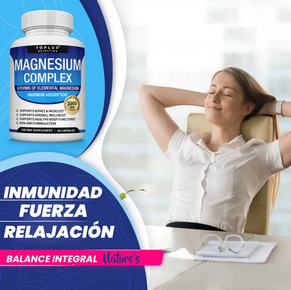 SUPLEMENTO COMPLEJO DE MAGNESIO 60 CAPSULAS