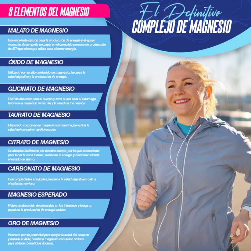 SUPLEMENTO COMPLEJO DE MAGNESIO 60 CAPSULAS