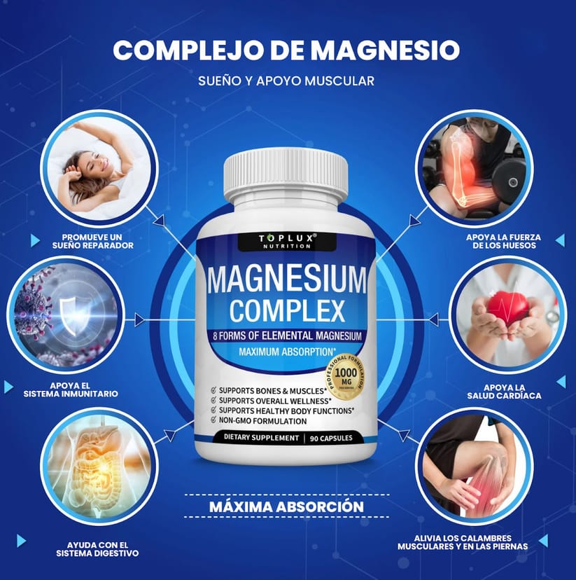 SUPLEMENTO COMPLEJO DE MAGNESIO 60 CAPSULAS