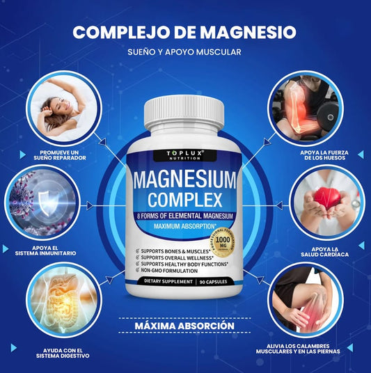 SUPLEMENTO COMPLEJO DE MAGNESIO 60 CAPSULAS